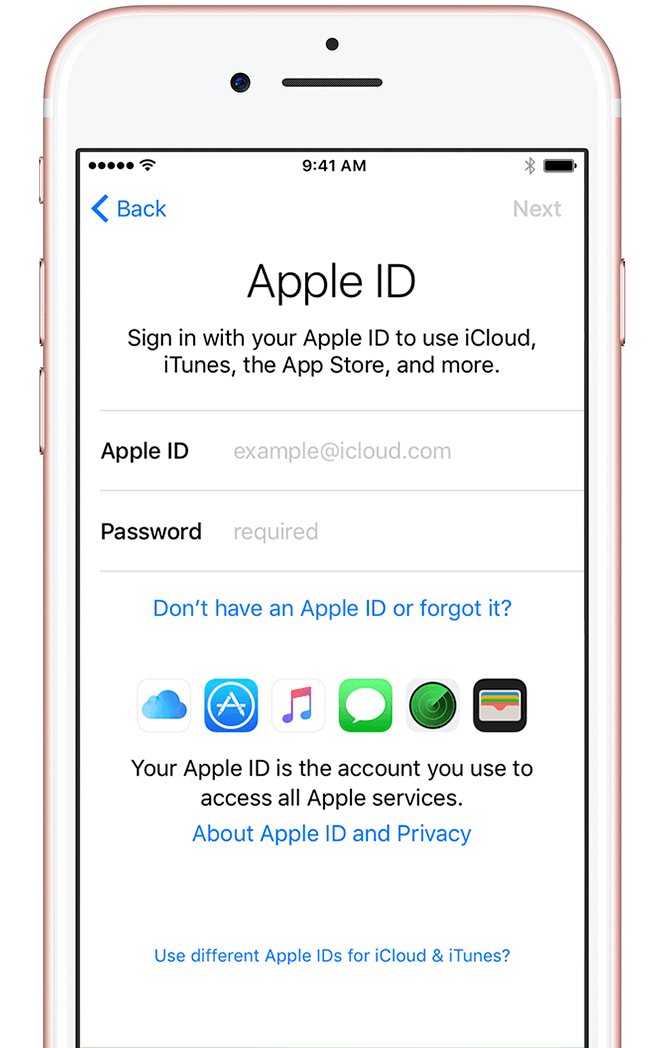 Ios10 3 Iphone7 Setup Sign In Apple Id 