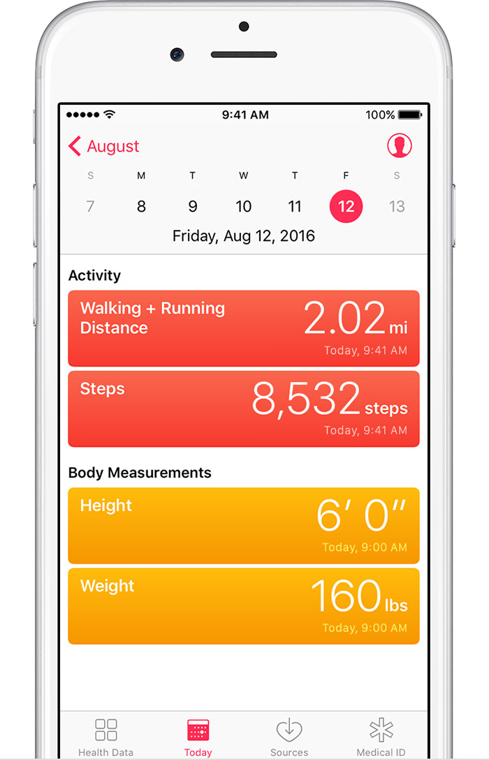 Use the Health app on your iPhone or iPod touch Apple 