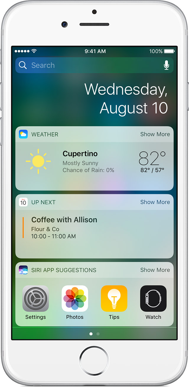 What are smartphone widgets?