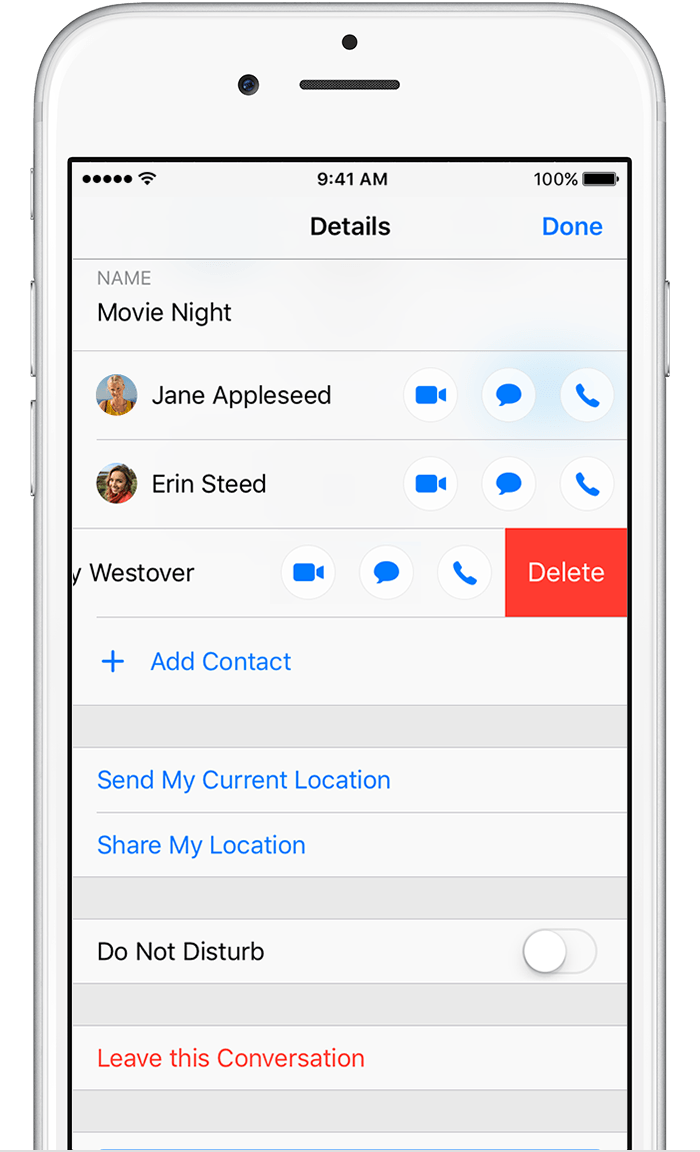 how to delete a name from group text | Official Apple Support ...