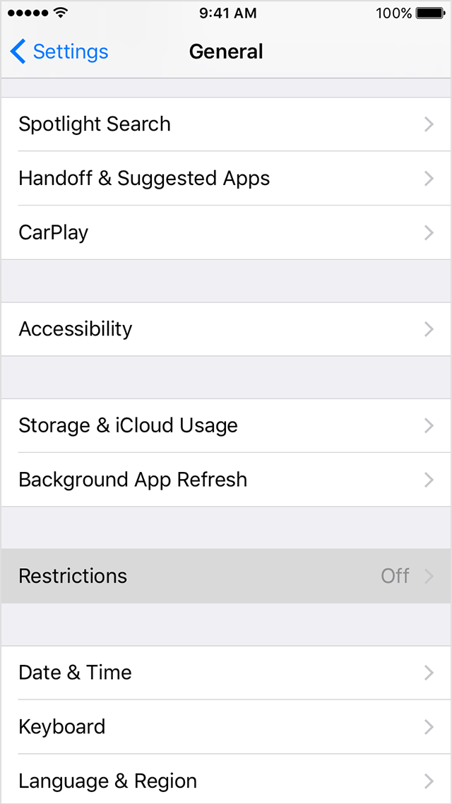 Use Restrictions to prevent purchasing on your iPhone, iPad, or iPod touch Apple Support