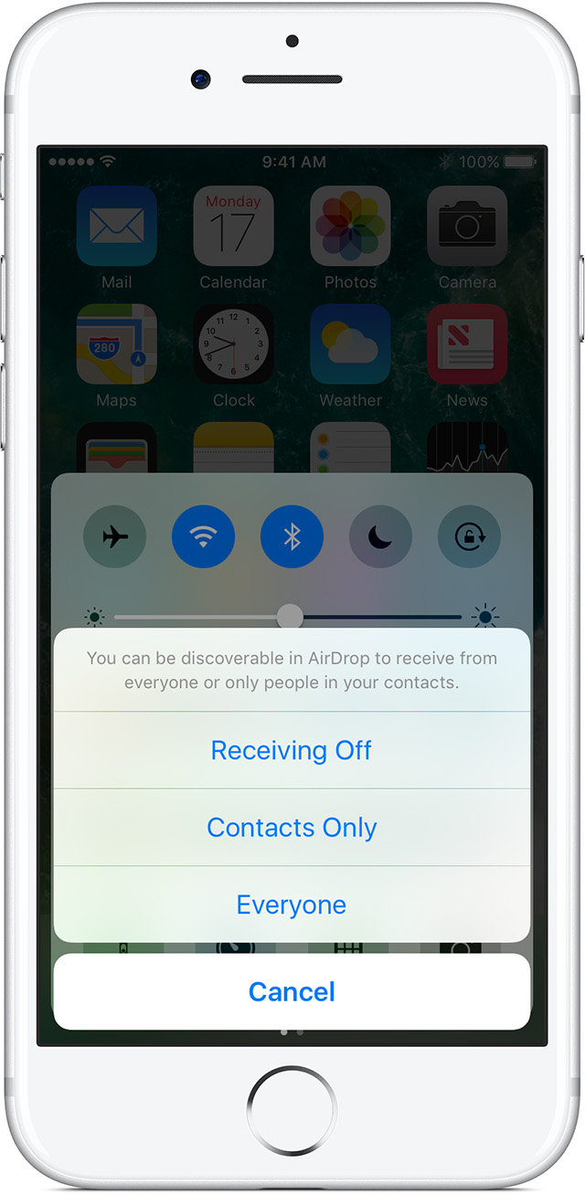 how to receive airdrop from mac to iphone