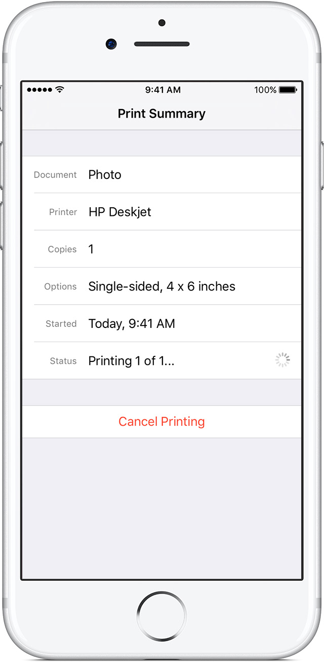 connect air printer to iphone