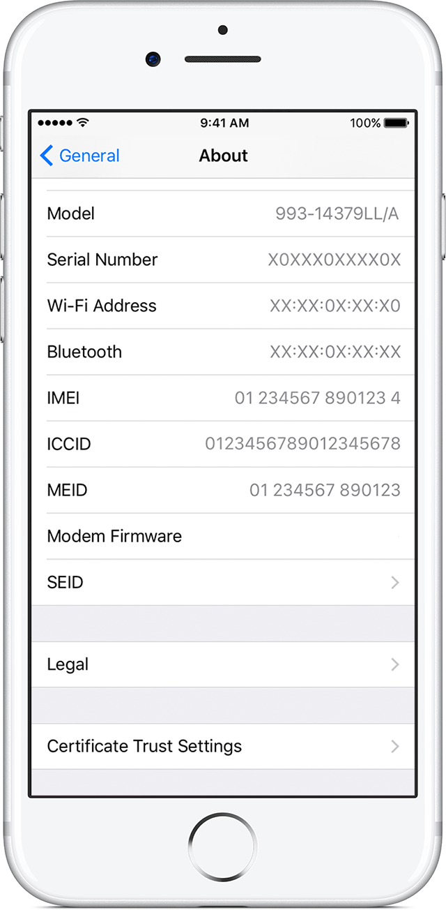 Serial Number On Iphone 4