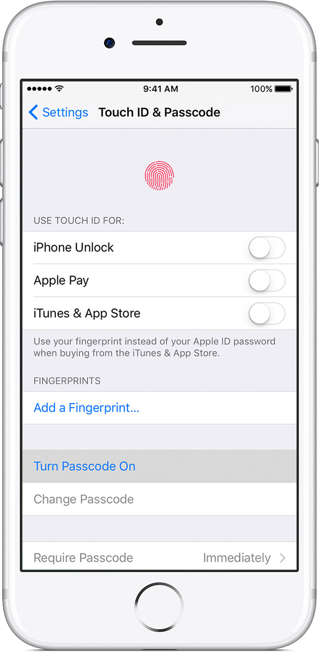 Use a passcode with your iPhone, iPad, or iPod touch - Apple Support