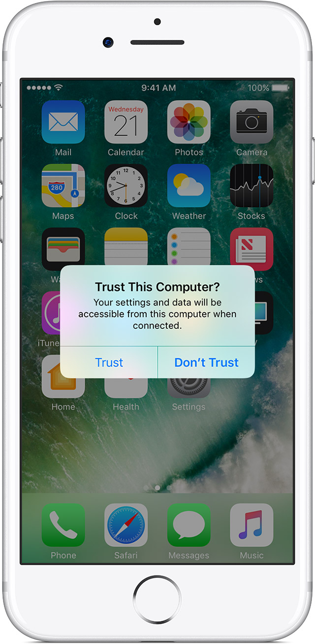 How to unlock iPhone and trust computer?