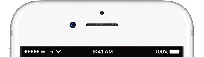 notification for in status bar ios