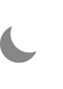 Ícone de lua em quarto crescente