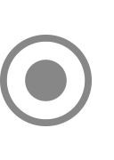 A black dot surrounded by circle. Symbol for record.