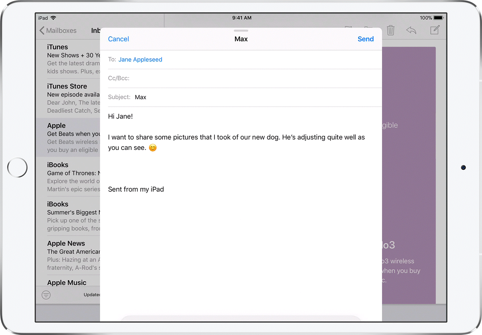 how to add text to photos on ipad mini