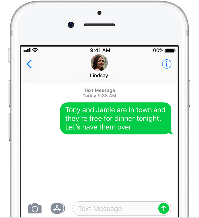 private messaging on iphone