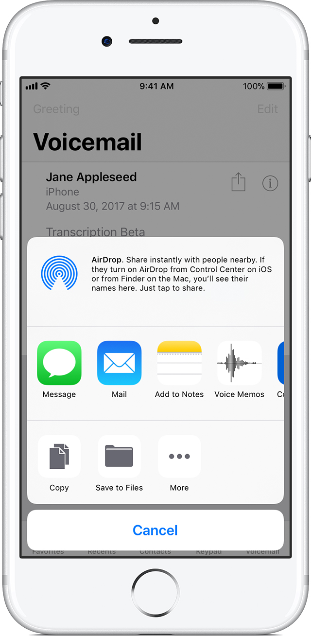 How To Save Visual Voicemail Messages On Your IPhone Apple Support