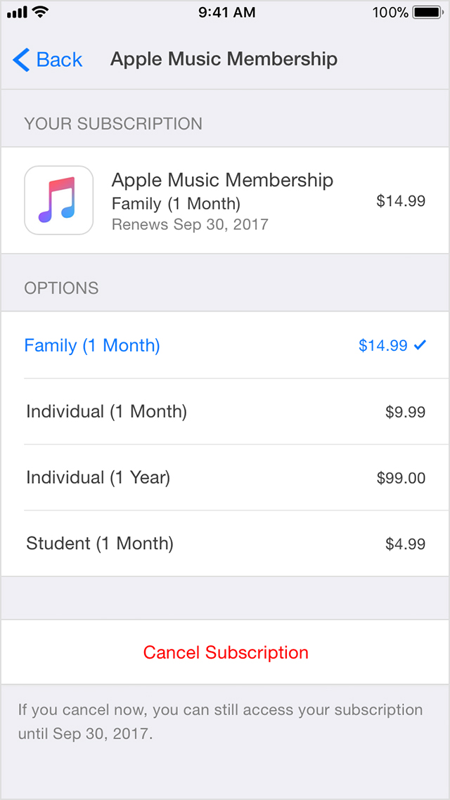 View, change, or cancel your subscriptions - Apple Support