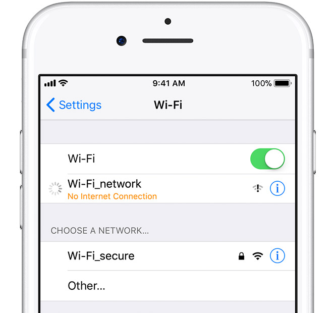 why is my iphone not showing wifi networks