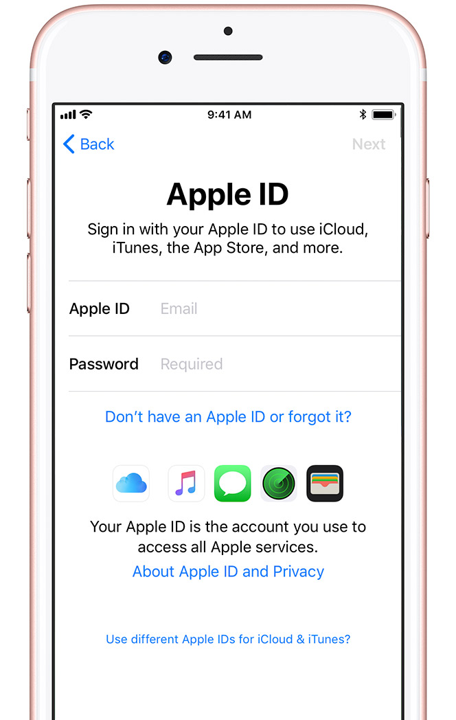 apple id sign in find my iphone