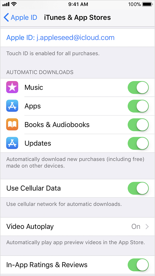 how do you update itunes from app