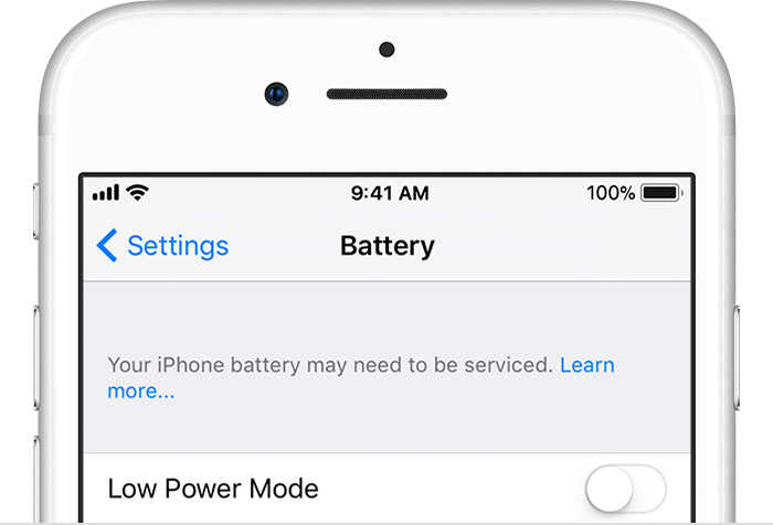 If You See Your Iphone Battery May Need To Be Serviced Apple Support