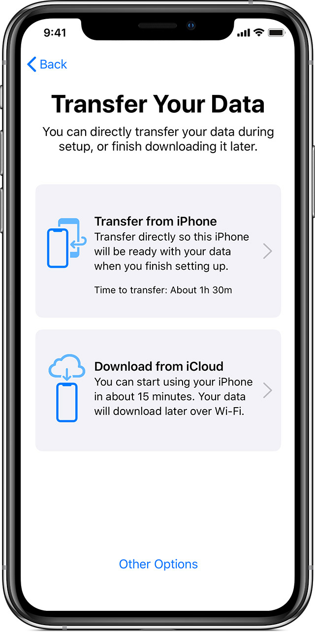 Unable To Transfer Data From Old Iphone S Apple Community