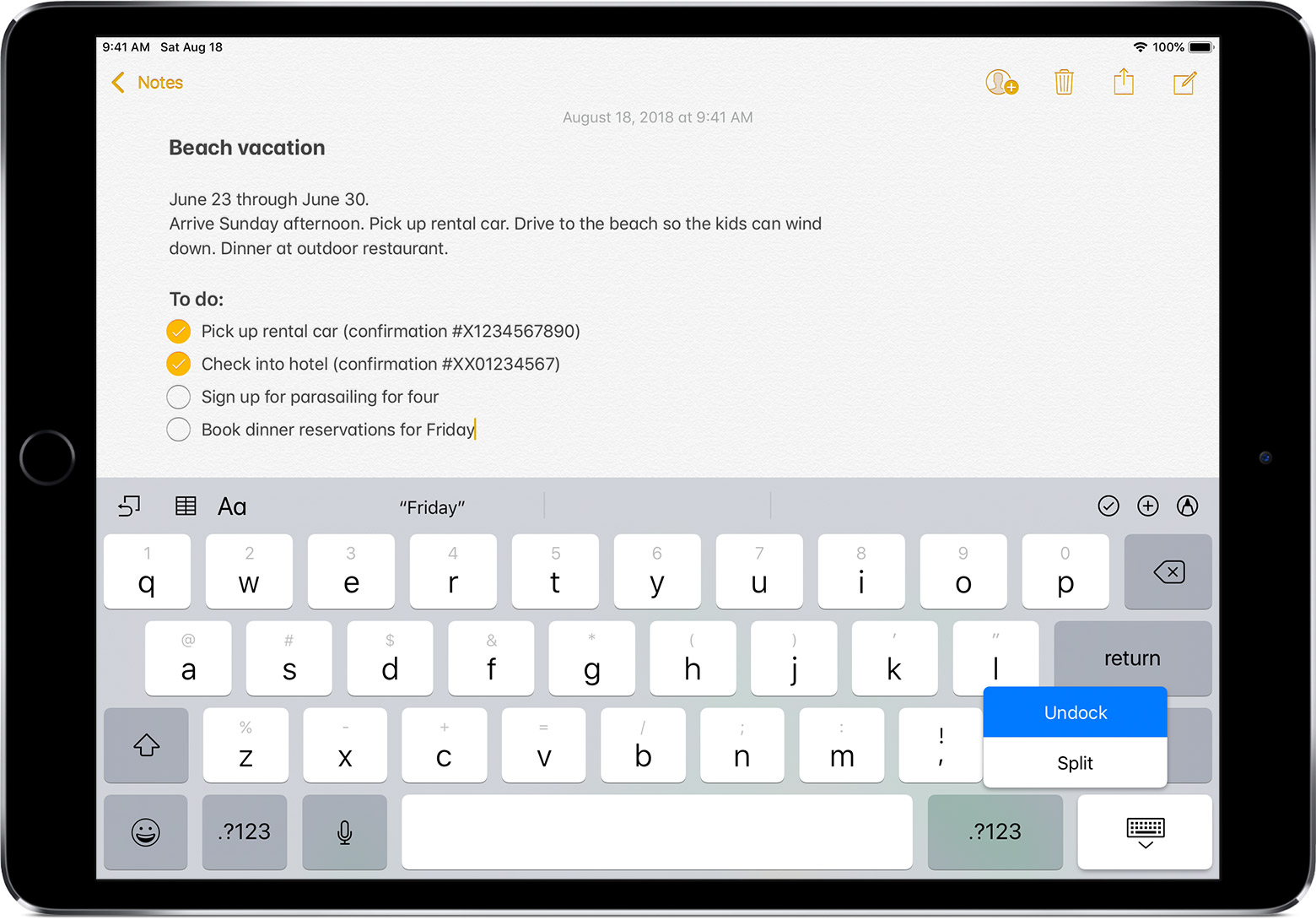 How To Split And Move The Keyboard On Your Ipad Apple Support - 