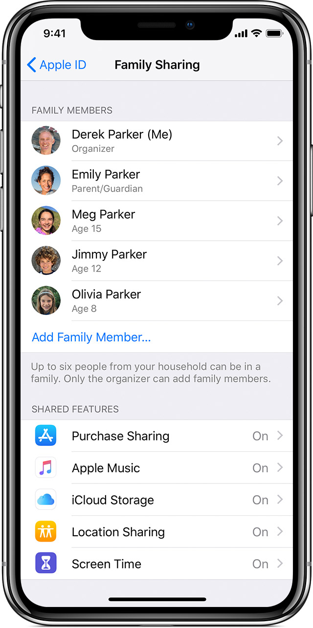 Family Sharing - Apple Support