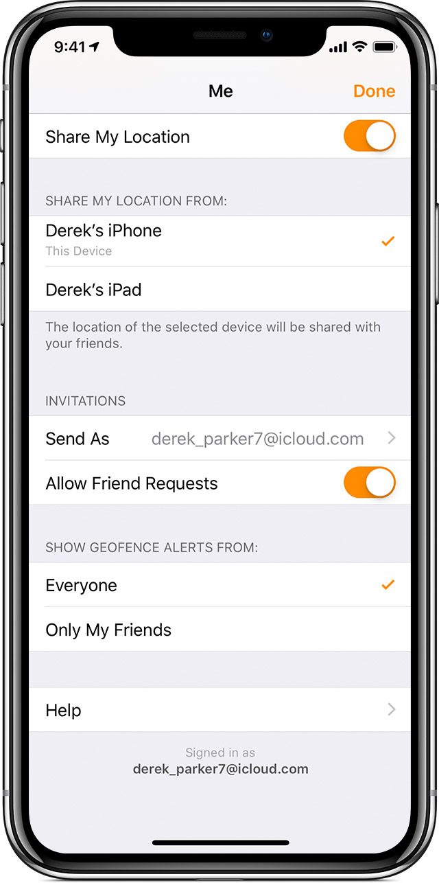 Set up and use Find My Friends in iOS 12 or earlier - Apple Support
