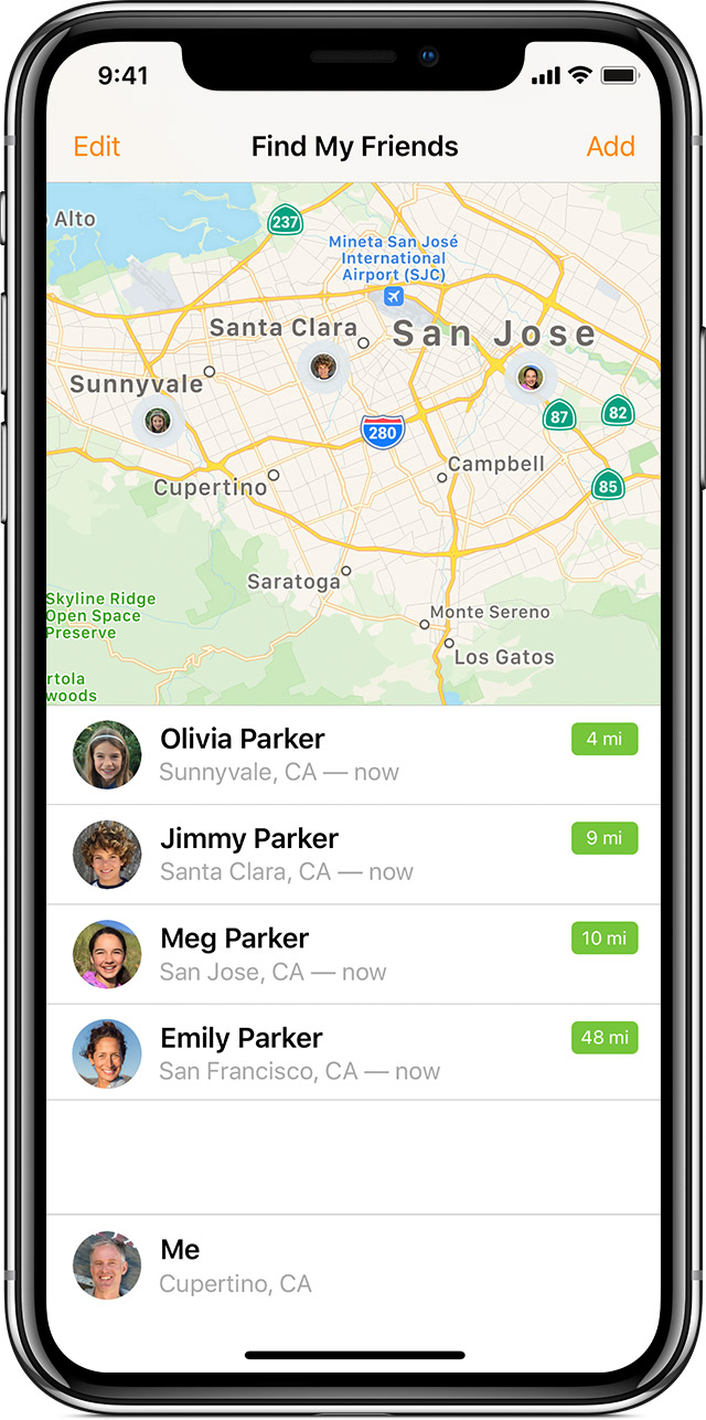 how to use find my iphone for a friend