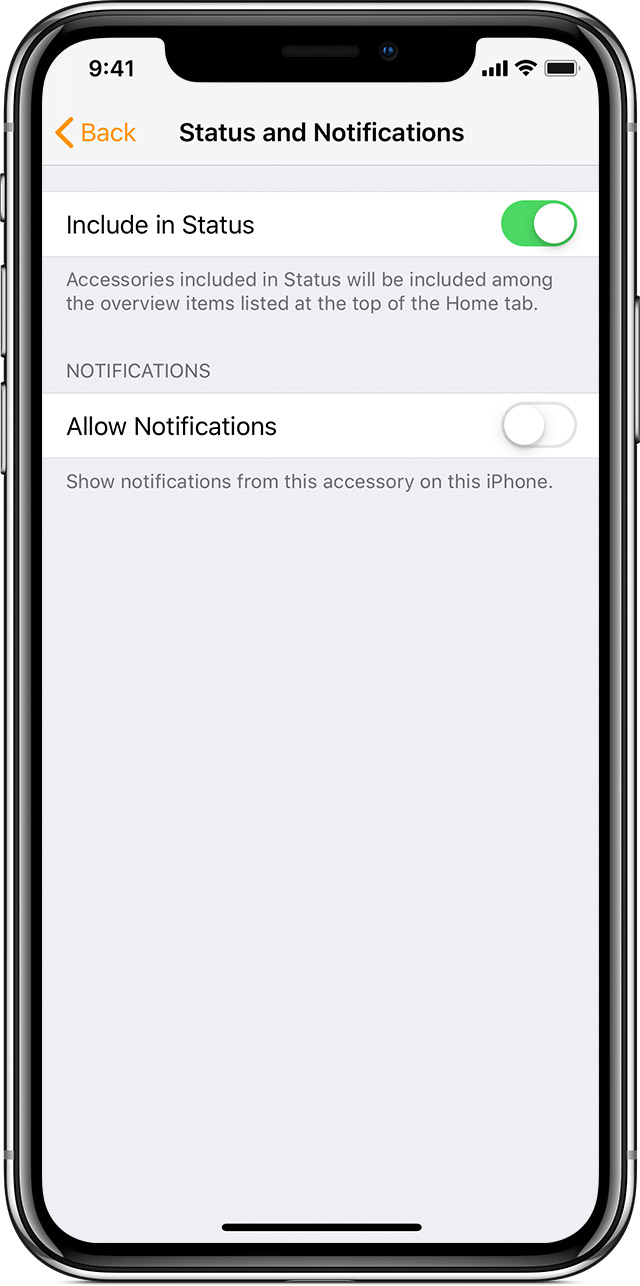 Get notifications for your HomeKit accessories - Apple Support