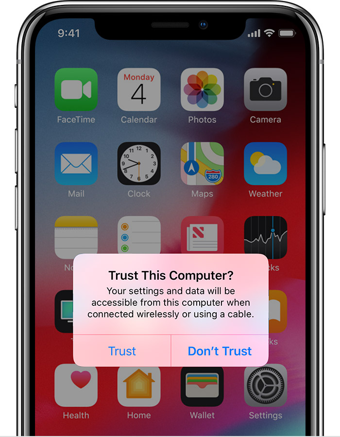 About the 'Trust This Computer' alert on your iPhone, iPad ...