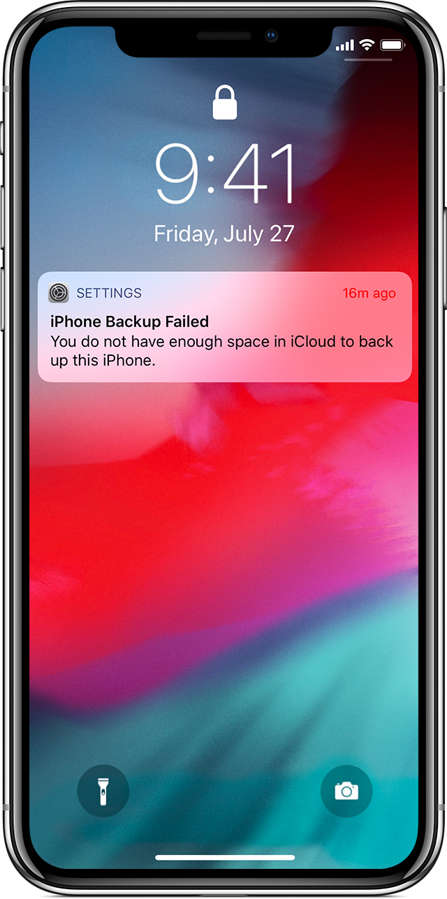 If iCloud Backup couldn’t be completed or you can’t restore - Apple Support