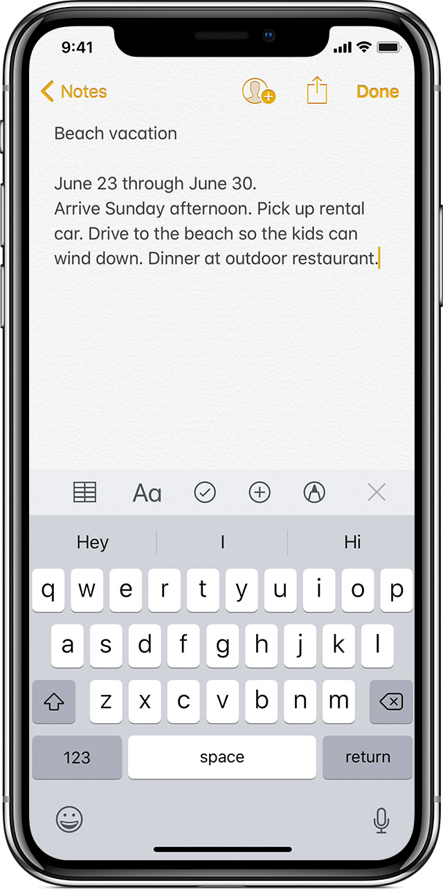 iphone notes color other than yellow