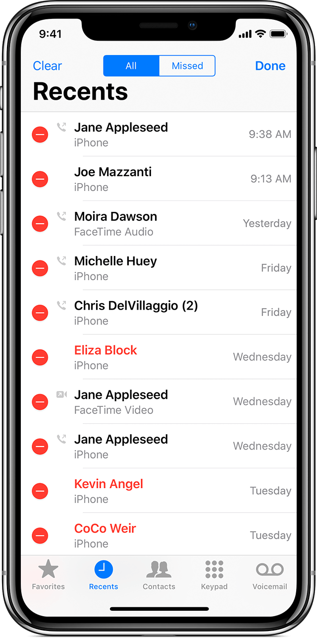 Как удалить недавние звонки на apple watch