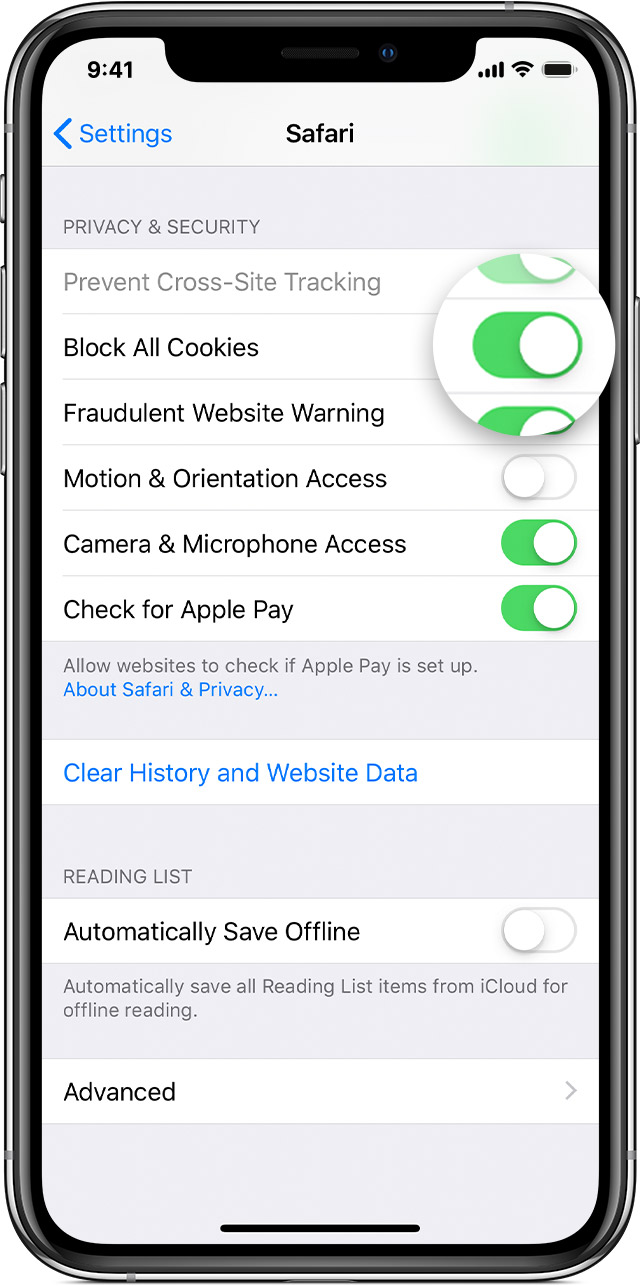 Clear the history and cookies from Safari on your iPhone, iPad, or iPod