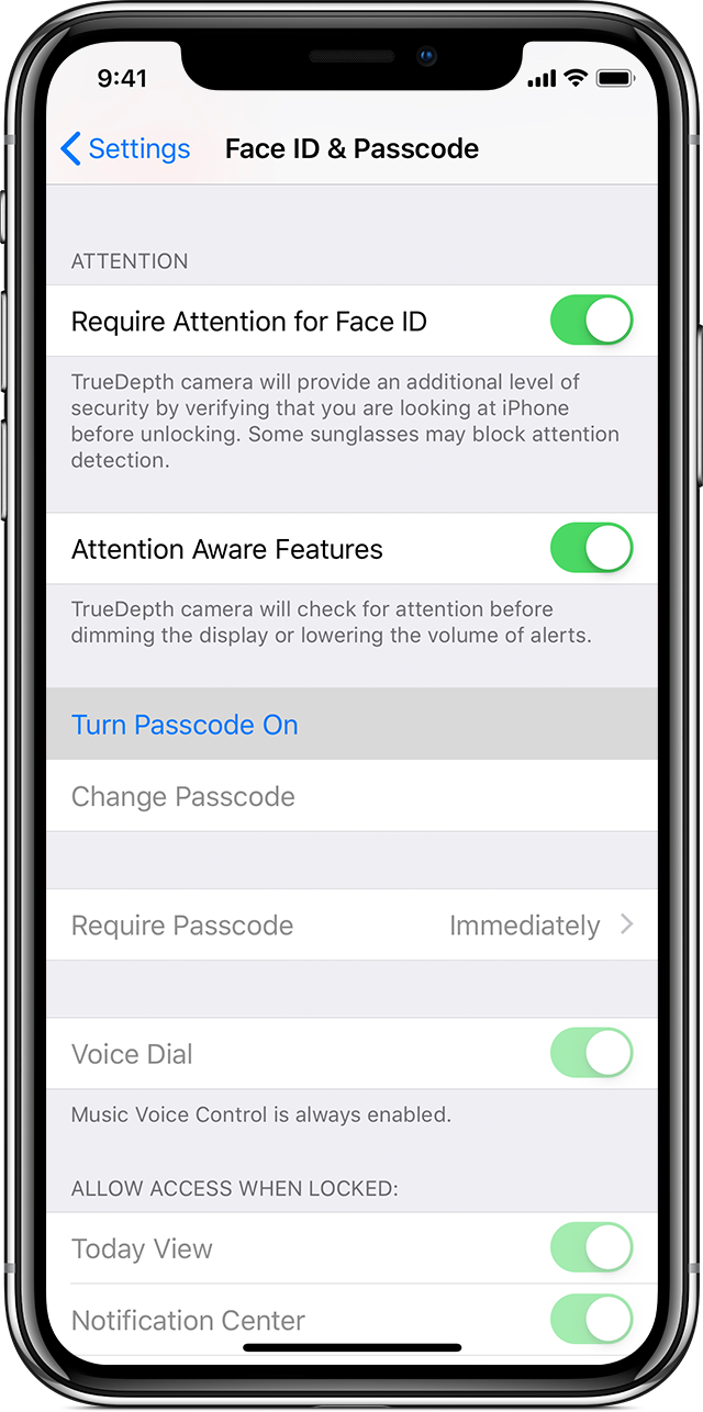 Use a passcode with your iPhone, iPad, or iPod touch - Apple Support