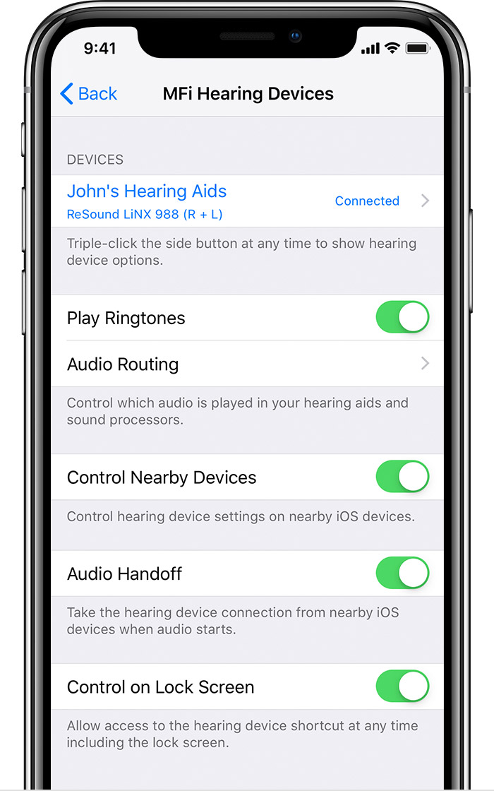 connect hearing aids to resound app