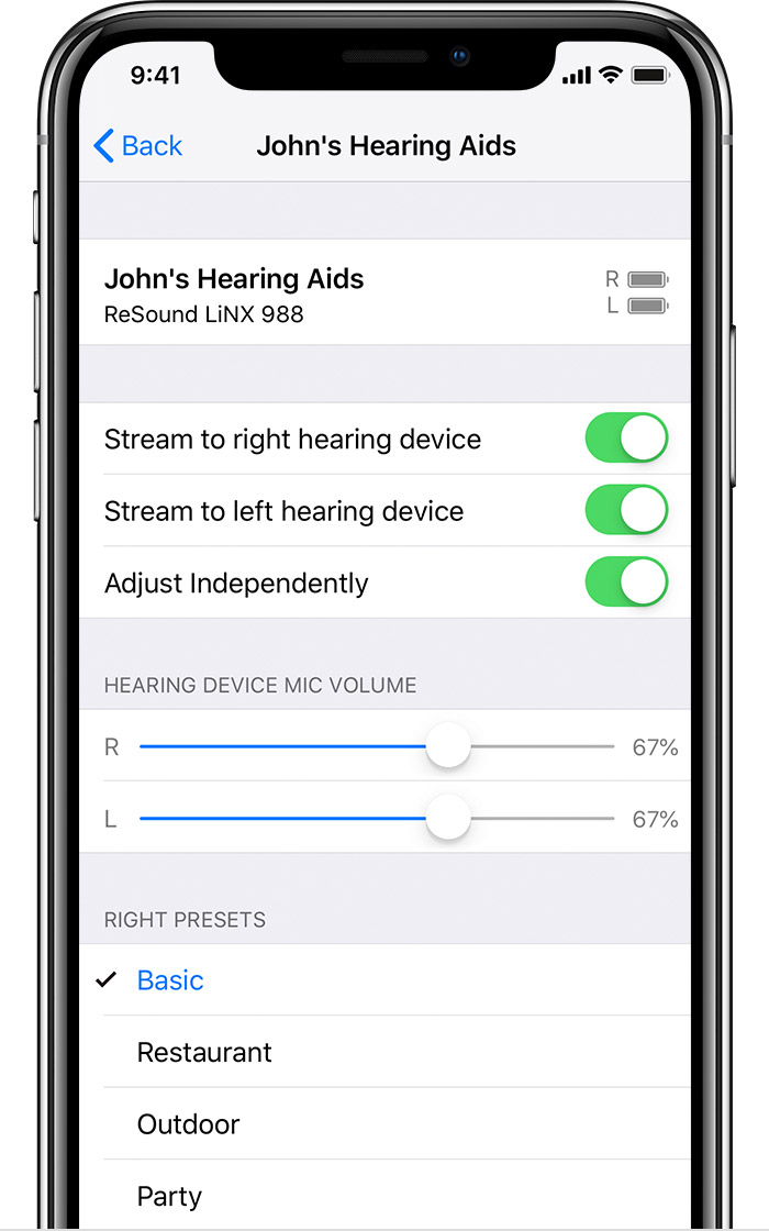 Use Made for iPhone hearing devices - Apple Support