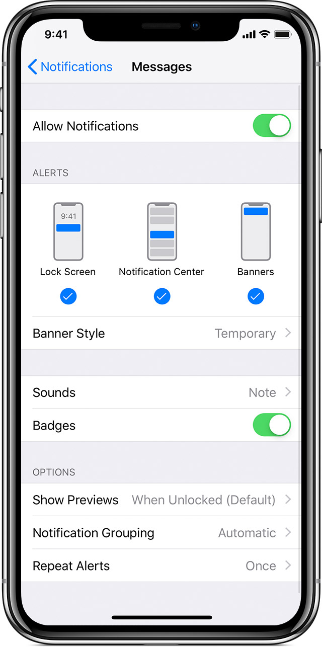 Use notifications on your iPhone, iPad, and iPod touch Apple Support