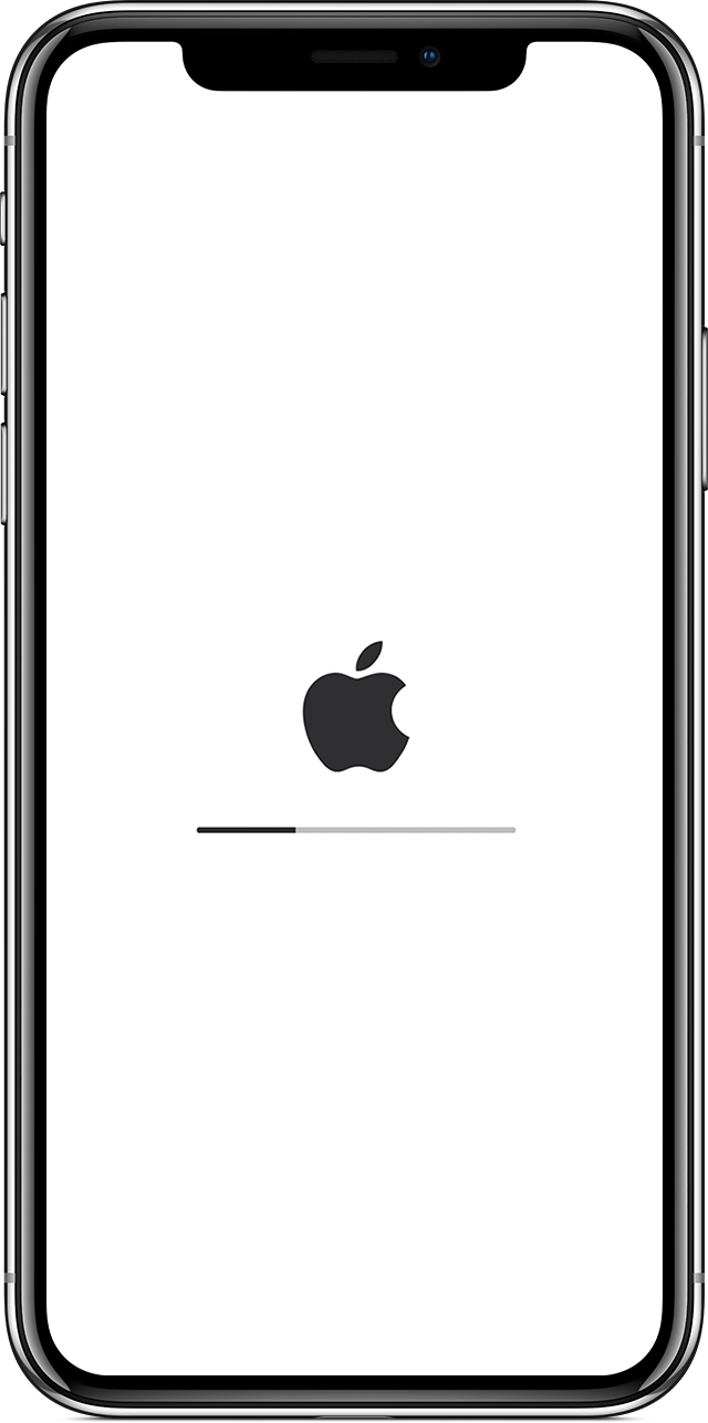 iPhone screen showing update in progress