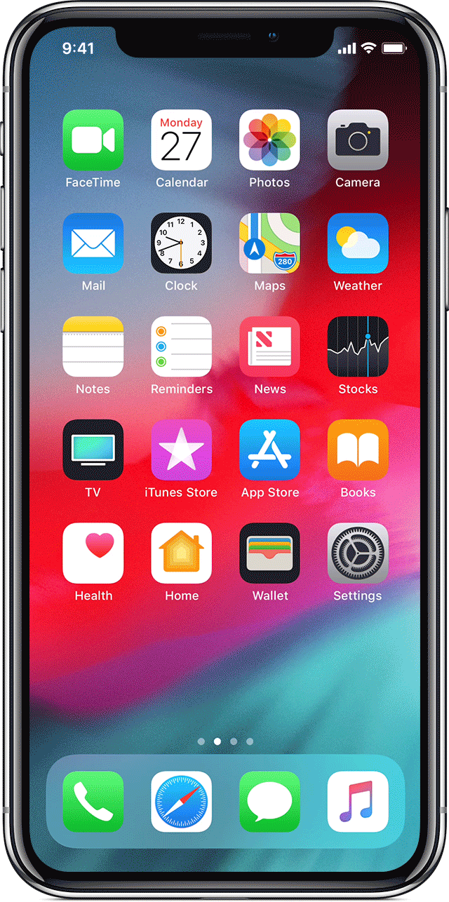 switch apps with iPhone X
