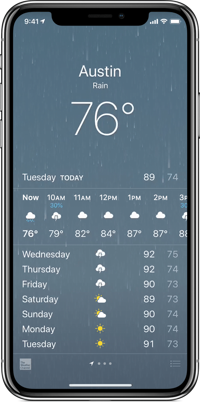 weather travel app iphone