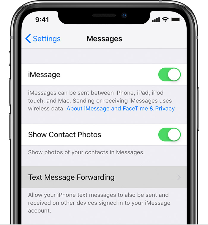 How to forward text messages on your iPhone - Apple Support