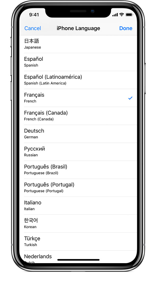 Как настроить язык на айфоне