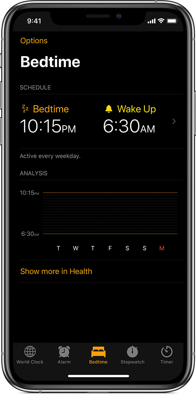 Use Bedtime To Track Your Sleep On Your Iphone Apple Support