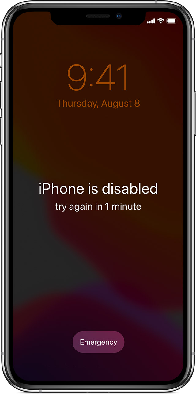 reset iphone passcode without restore