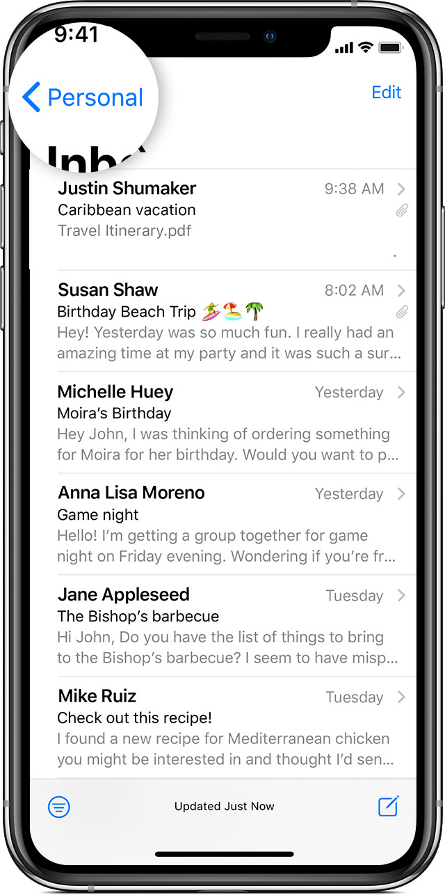 email app for both iphone and mac