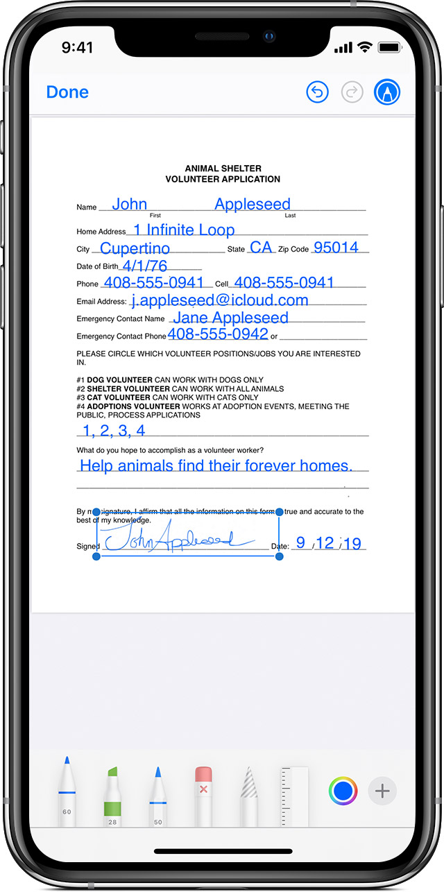 Use Markup On Your Iphone Ipad Or Ipod Touch Apple Support