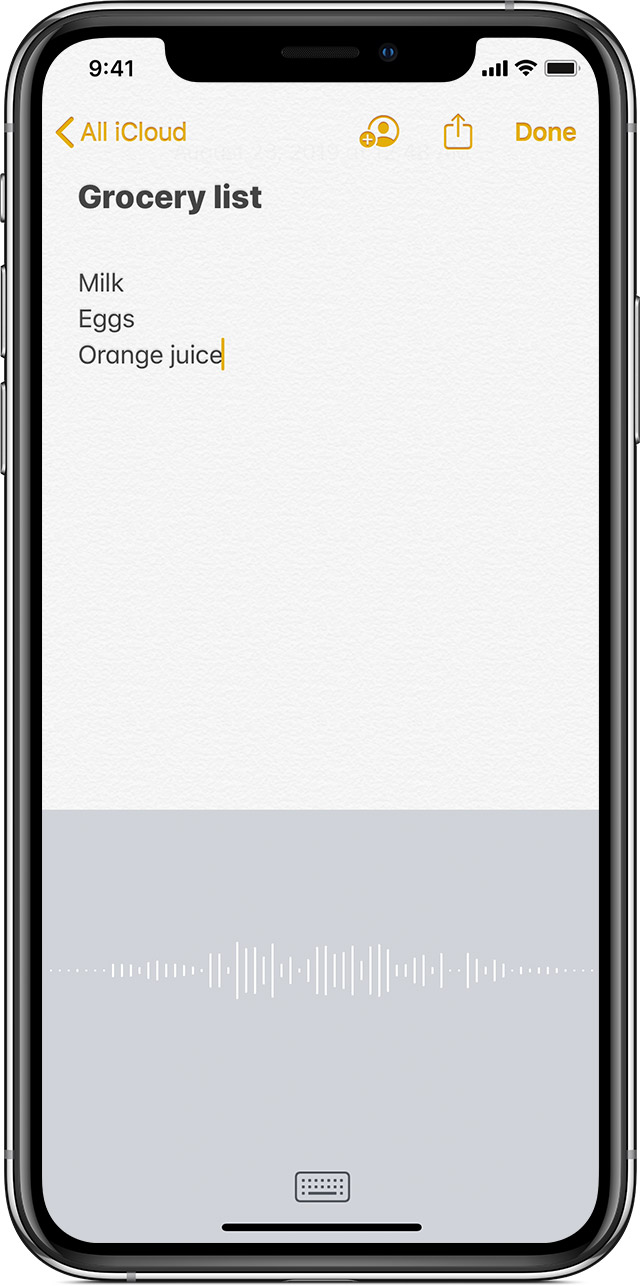 Use Dictation On Your Iphone Ipad Or Ipod Touch Apple Support