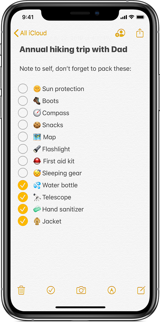 apple todo list app