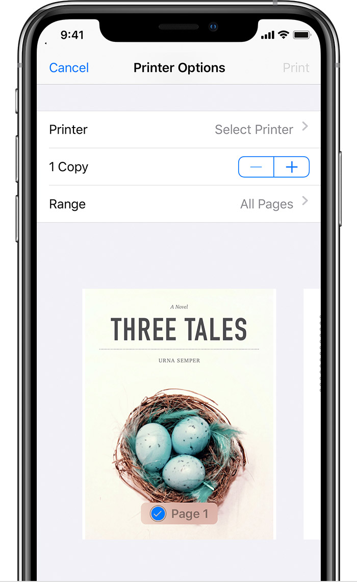 Use AirPrint to print from your iPhone, iPad, or iPod touch - Apple Support