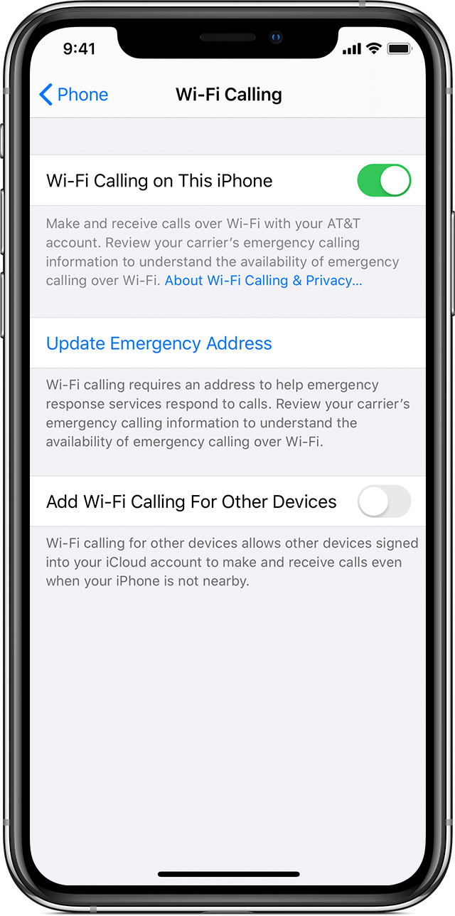 Make A Call With Wi Fi Calling Apple Support