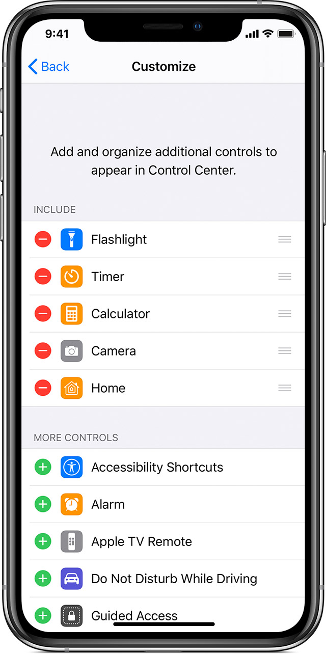 Access And Customize Control Center On Your Iphone And Ipod Touch